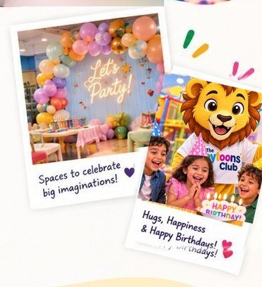 Party spaces and happy birthdays at Playtoons
