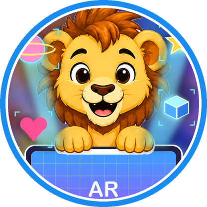 Interactive World lion mascot